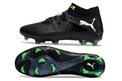 Men's Puma Future 8 Ultimate FG Football Boots - Black/White/Yellow