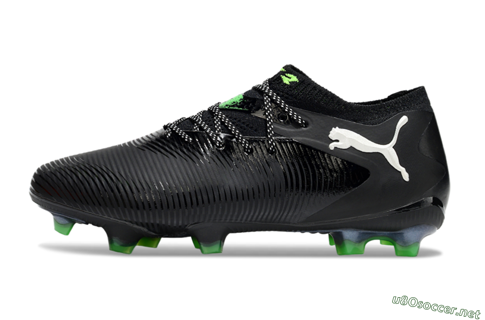 Men's Puma Future 8 Ultimate FG Football Boots - Black/White/Yellow 0