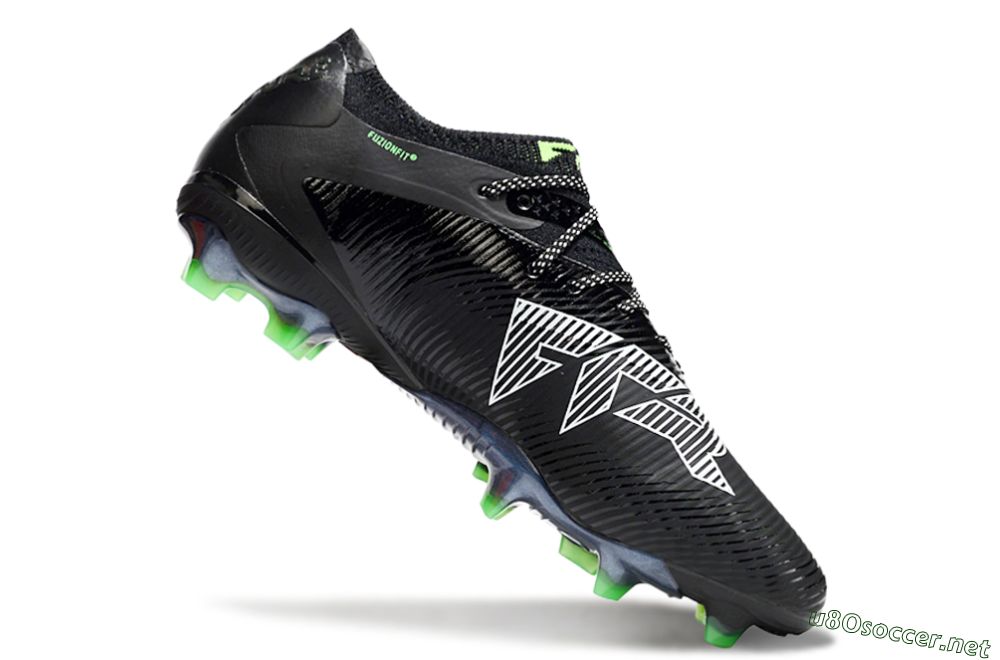 Men's Puma Future 8 Ultimate FG Football Boots - Black/White/Yellow 4