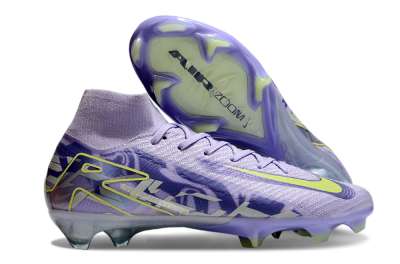 Unisex Nike Air Zoom Mercurial Superfly 10 Elite FG Football Boots - Purple/Yellow