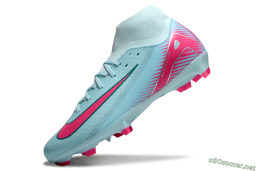 Men's Nike Air Zoom Mercurial Superfly 10 Elite FG Football Boots - Jade/Pink/White 5