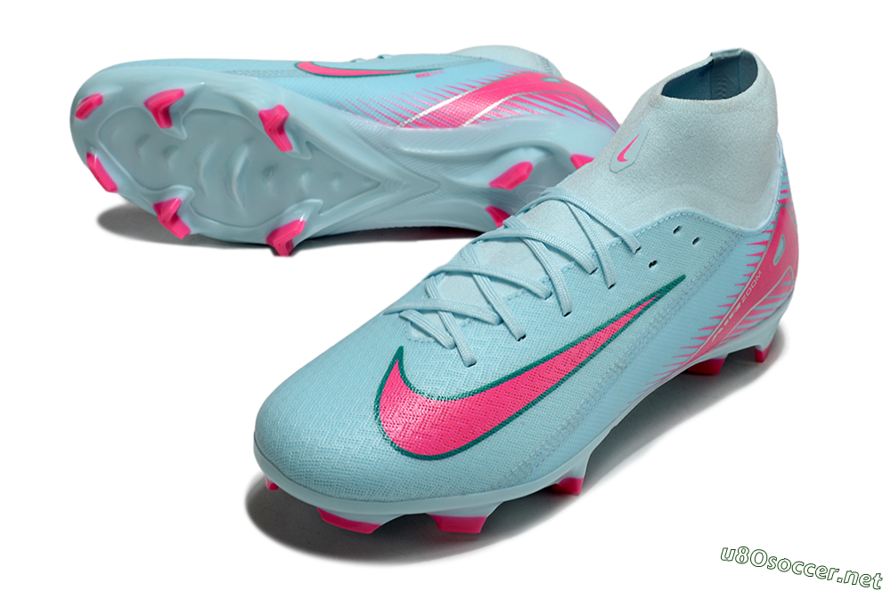 Men's Nike Air Zoom Mercurial Superfly 10 Elite FG Football Boots - Jade/Pink/White 3