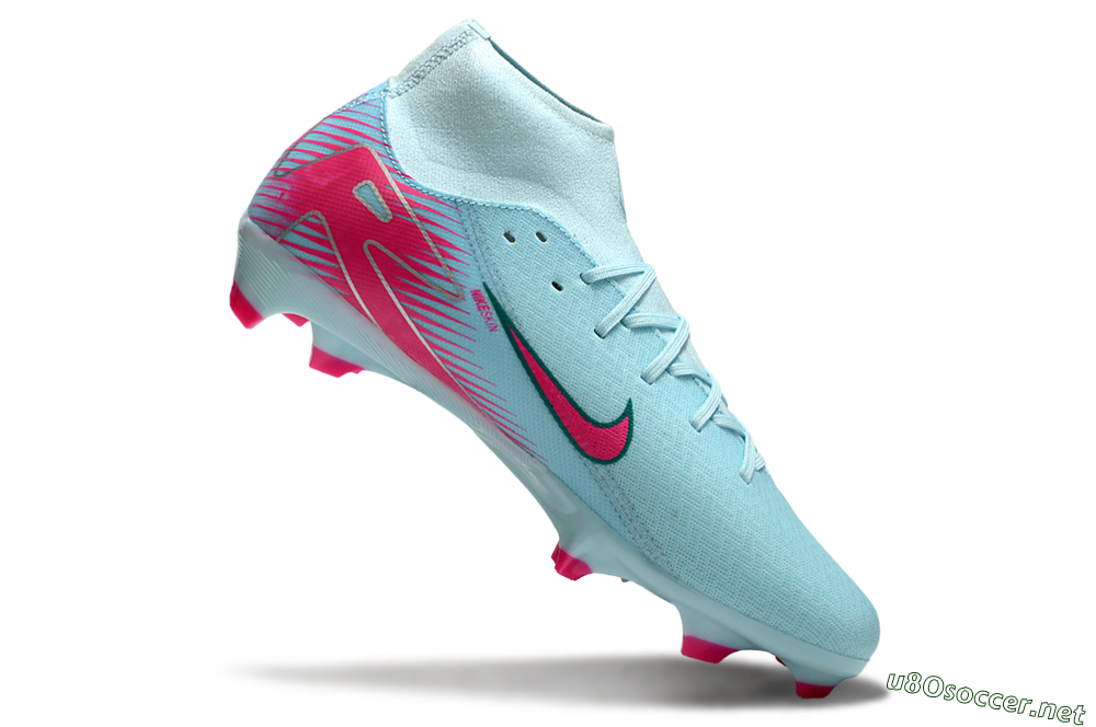 Men's Nike Air Zoom Mercurial Superfly 10 Elite FG Football Boots - Jade/Pink/White 4
