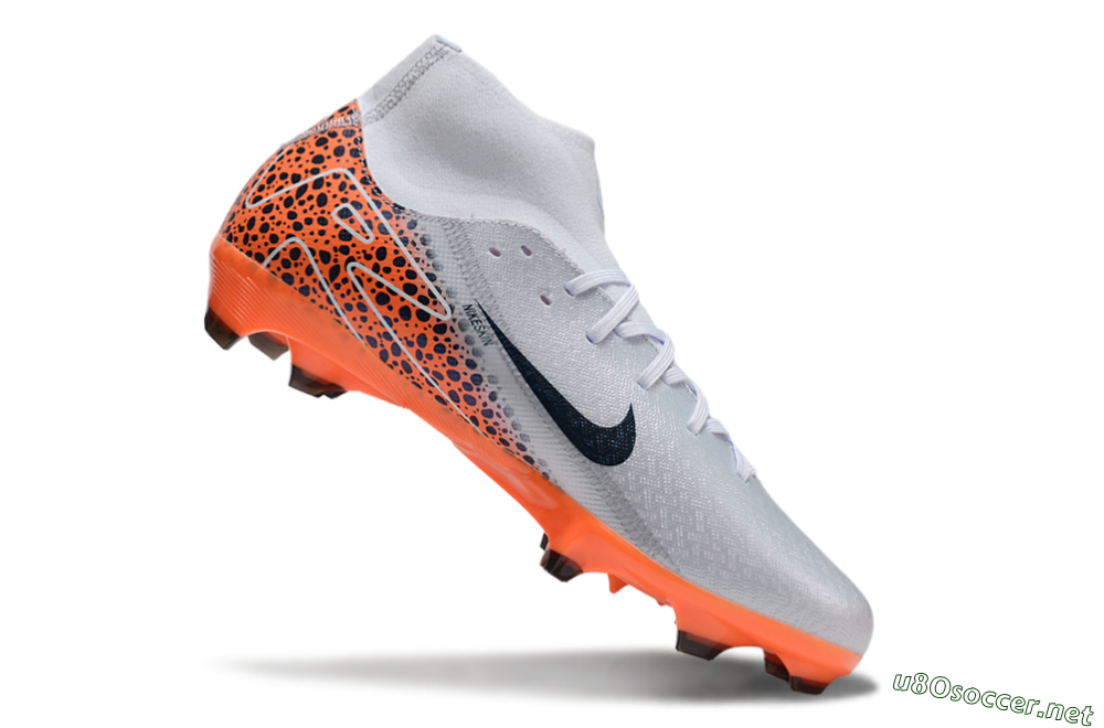 Men's Nike Air Zoom Mercurial Superfly 10 Elite FG Football Boots - Grey/Black/Leopard 4