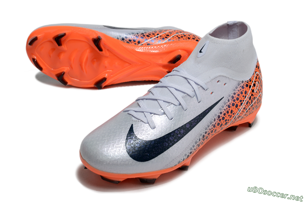 Men's Nike Air Zoom Mercurial Superfly 10 Elite FG Football Boots - Grey/Black/Leopard 3