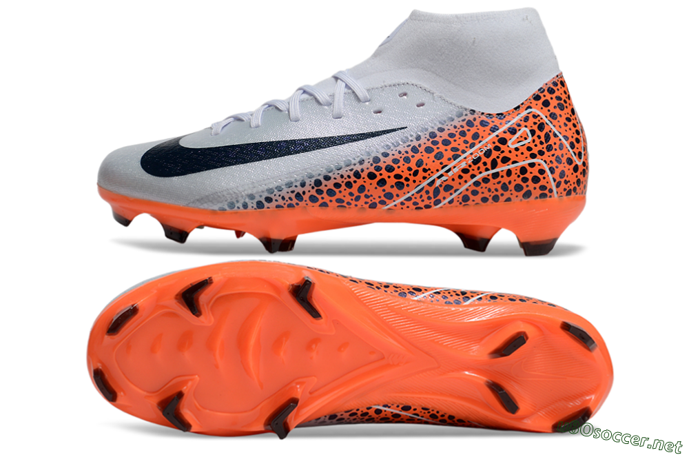 Men's Nike Air Zoom Mercurial Superfly 10 Elite FG Football Boots - Grey/Black/Leopard 1
