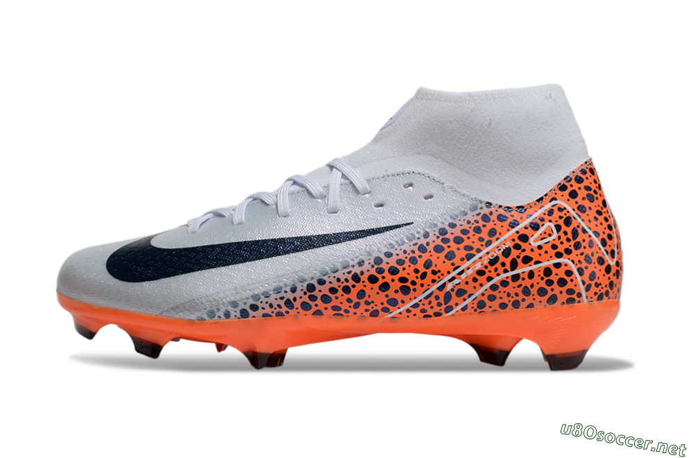 Men's Nike Air Zoom Mercurial Superfly 10 Elite FG Football Boots - Grey/Black/Leopard 0