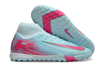 Men's Nike Air Zoom Mercurial Superfly 10 Elite TF Football Shoes - Jade/Pink/White