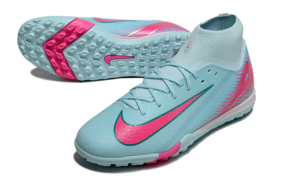 Men's Nike Air Zoom Mercurial Superfly 10 Elite TF Football Shoes - Jade/Pink/White