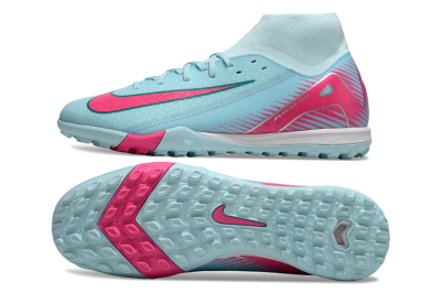 Men's Nike Air Zoom Mercurial Superfly 10 Elite TF Football Shoes - Jade/Pink/White