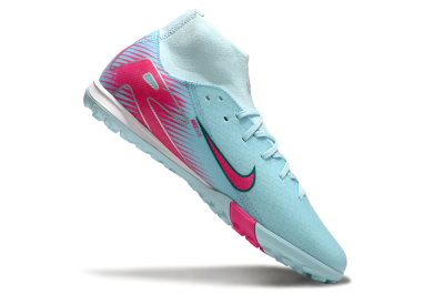 Men's Nike Air Zoom Mercurial Superfly 10 Elite TF Football Shoes - Jade/Pink/White