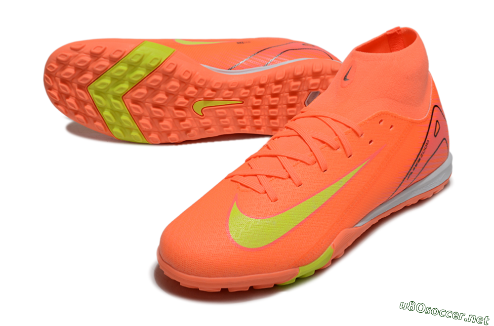 Men's Nike Air Zoom Mercurial Superfly 10 Elite TF Football Shoes - Red/Yellow/White 3