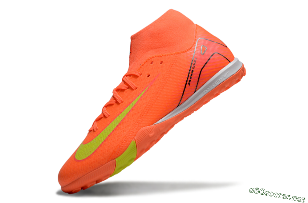 Men's Nike Air Zoom Mercurial Superfly 10 Elite TF Football Shoes - Red/Yellow/White 5