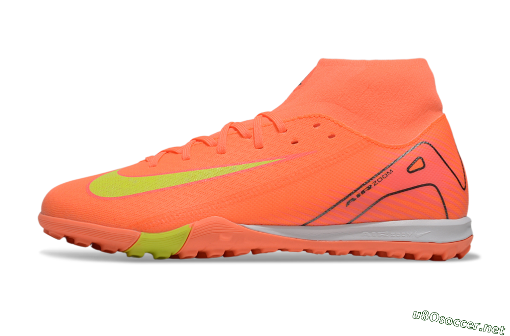 Men's Nike Air Zoom Mercurial Superfly 10 Elite TF Football Shoes - Red/Yellow/White 0
