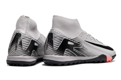 Men's Nike Air Zoom Mercurial Superfly 10 Elite TF Football Shoes - Grey/Black/Pink