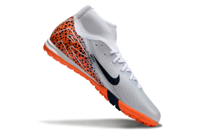 Men's Nike Air Zoom Mercurial Superfly 10 Elite TF Football Shoes - Grey/Black/Leopard