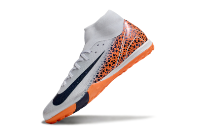 Men's Nike Air Zoom Mercurial Superfly 10 Elite TF Football Shoes - Grey/Black/Leopard