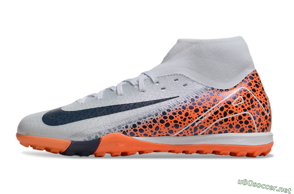 Men's Nike Air Zoom Mercurial Superfly 10 Elite TF Football Shoes - Grey/Black/Leopard 0