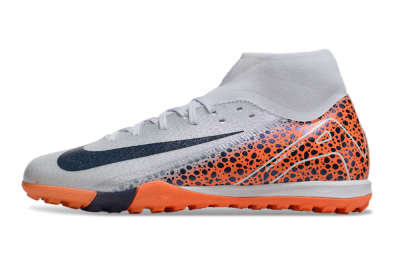 Men's Nike Air Zoom Mercurial Superfly 10 Elite TF Football Shoes - Grey/Black/Leopard