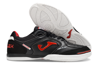 Men's Joma Top Flex IC Football Shoes - Black/Red/White