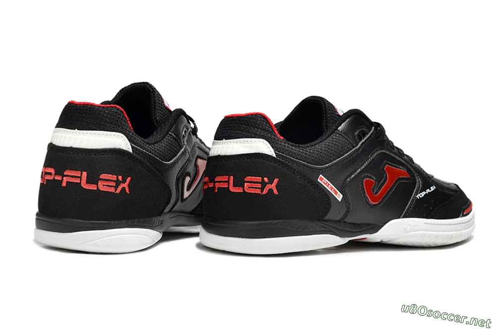 Men's Joma Top Flex IC Football Shoes - Black/Red/White 6