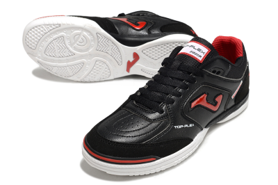 Men's Joma Top Flex IC Football Shoes - Black/Red/White