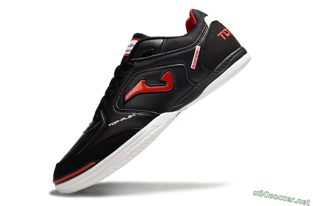 Men's Joma Top Flex IC Football Shoes - Black/Red/White 5