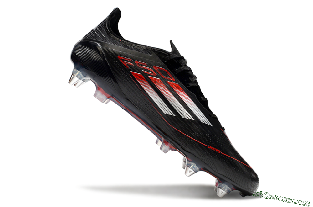 Men's Adidas F50 Elite SG Football Boots - Black/Silver/Red 4