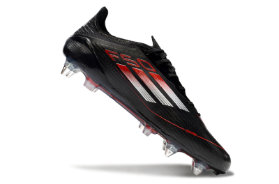 Men's Adidas F50 Elite SG Football Boots - Black/Silver/Red