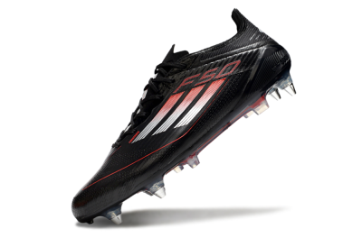 Men's Adidas F50 Elite SG Football Boots - Black/Silver/Red