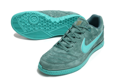 Men's Nike Street Gato IC Football Shoes - Green/Green