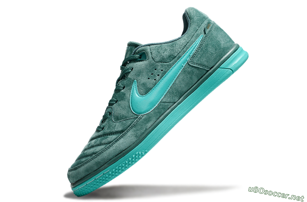Men's Nike Street Gato IC Football Shoes - Green/Green 5
