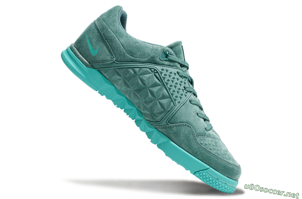 Men's Nike Street Gato IC Football Shoes - Green/Green 4