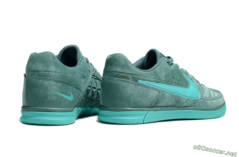 Men's Nike Street Gato IC Football Shoes - Green/Green 6