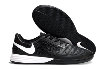 Men's Nike Lunar Gato 2 IC Football Shoes - Black/White