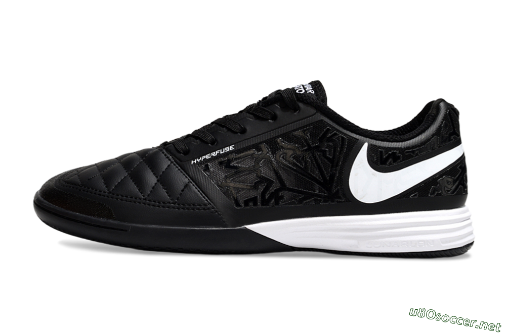 Men's Nike Lunar Gato 2 IC Football Shoes - Black/White 0