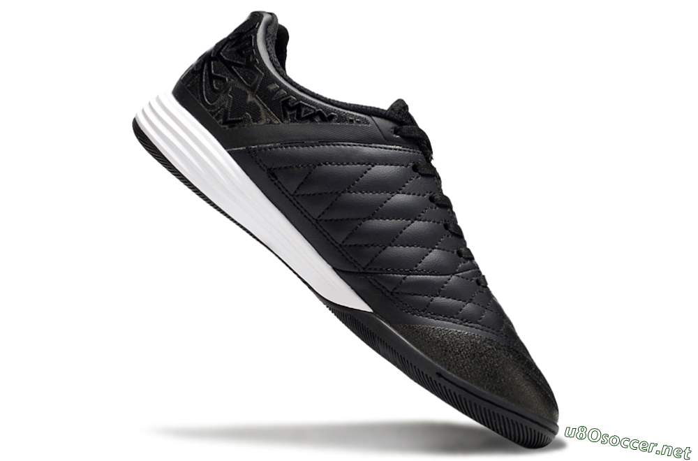 Men's Nike Lunar Gato 2 IC Football Shoes - Black/White 4