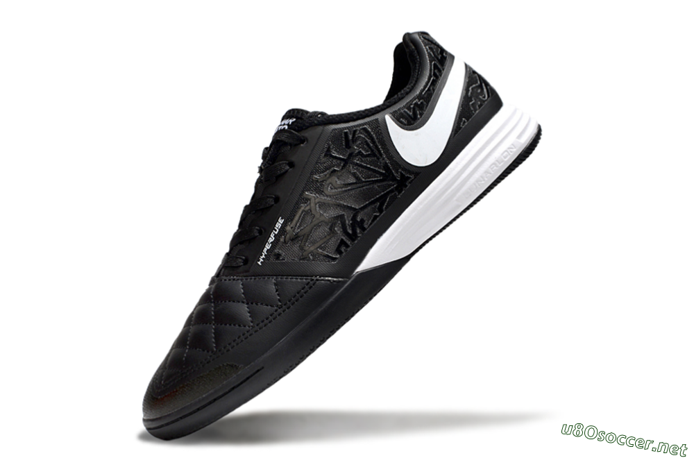 Men's Nike Lunar Gato 2 IC Football Shoes - Black/White 5