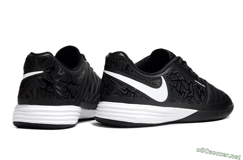 Men's Nike Lunar Gato 2 IC Football Shoes - Black/White 6