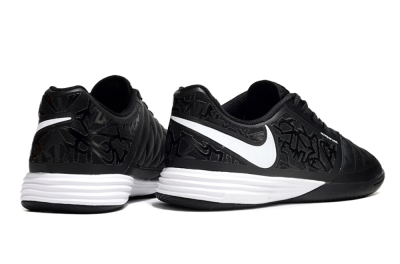 Men's Nike Lunar Gato 2 IC Football Shoes - Black/White