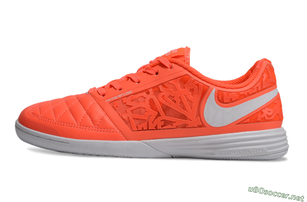 Men's Nike Lunar Gato 2 IC Football Shoes - Red/White 0