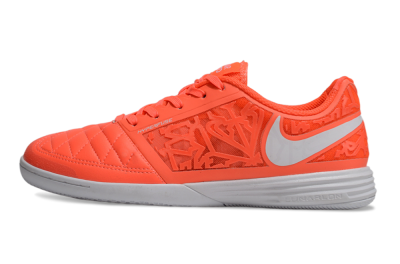 Men's Nike Lunar Gato 2 IC Football Shoes - Red/White