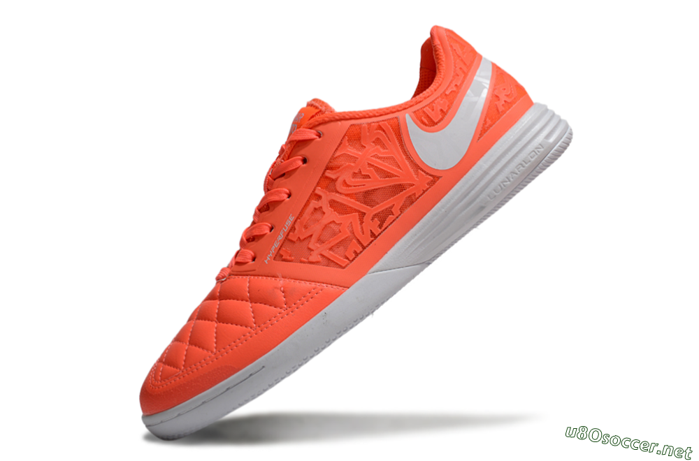 Men's Nike Lunar Gato 2 IC Football Shoes - Red/White 5