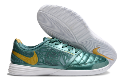 Men's Nike Lunar Gato 2 IC Football Shoes - Green/Yellow/White
