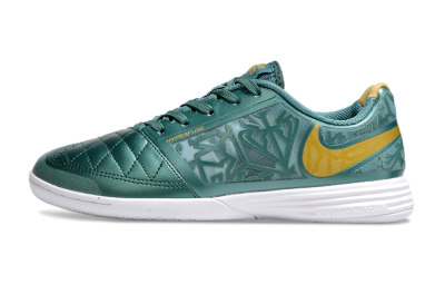 Men's Nike Lunar Gato 2 IC Football Shoes - Green/Yellow/White