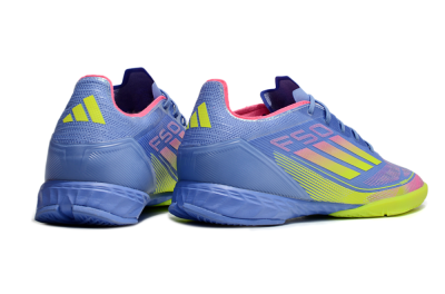 Men's Adidas F50 Pro IC Football Shoes - Blue/Yellow/Pink