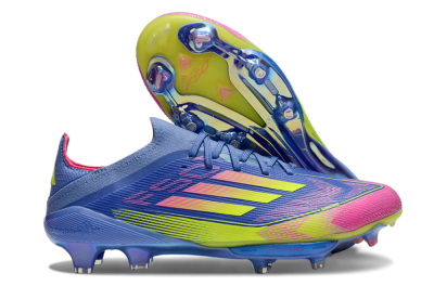 Men's Adidas F50+ Elite Lightstrike Pro FG Football Boots - Blue/Yellow/Pink