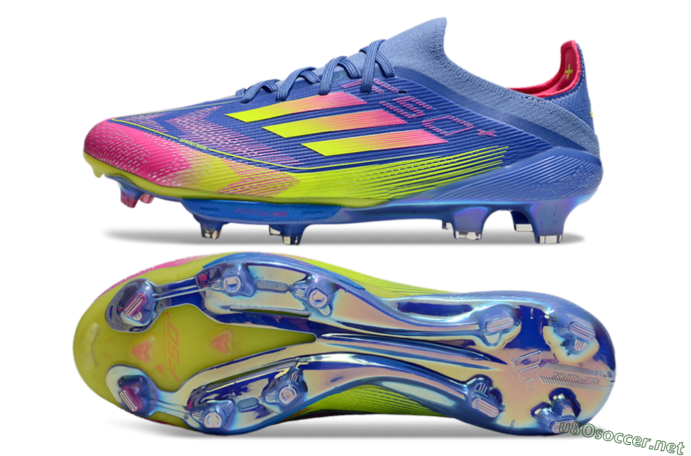 Men's Adidas F50+ Elite Lightstrike Pro FG Football Boots - Blue/Yellow/Pink 1