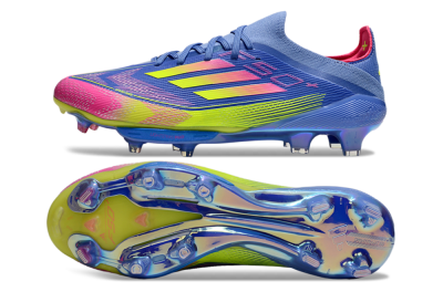 Men's Adidas F50+ Elite Lightstrike Pro FG Football Boots - Blue/Yellow/Pink
