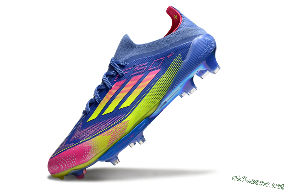 Men's Adidas F50+ Elite Lightstrike Pro FG Football Boots - Blue/Yellow/Pink 5